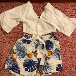 2 piece short set